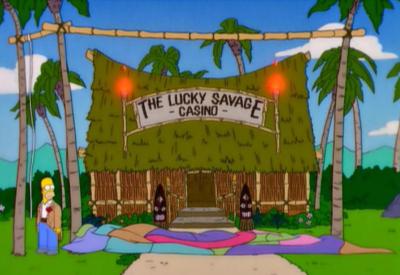 Missionary Impossible Homer opens island casino converts natives to gambling